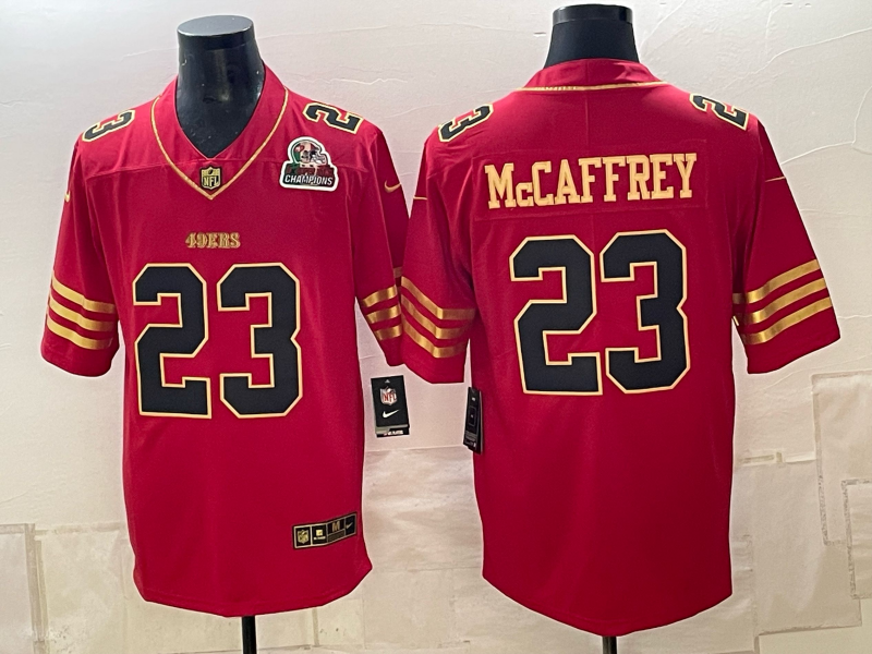 Men 2026 Nike San Francisco 49ers #23 McCaffery red NFL Jersey 101605->san francisco 49ers->NFL Jersey